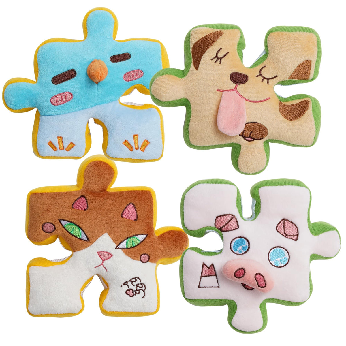 Tearable Rip Pull Apart Squeaky Dog Puzzle Toys (Puzzle)