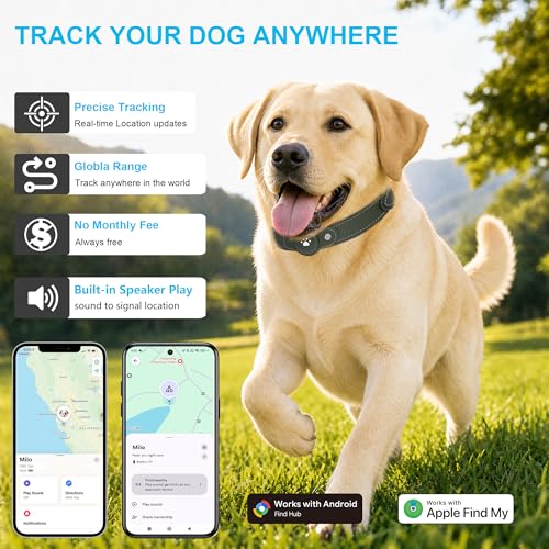 GPS Tracker for Dogs (Green / L(12.5''-21''))