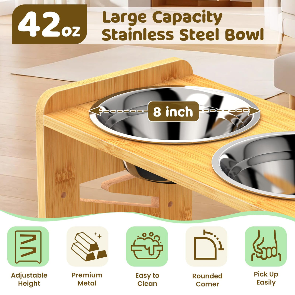 Elevated Dog Bowls (Medium/Small sized dogs)