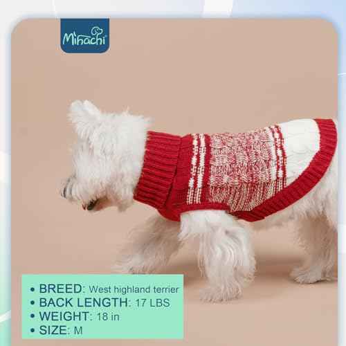 Dog Sweaters for Large Dogs Girl Boy (Large / #1 Red)