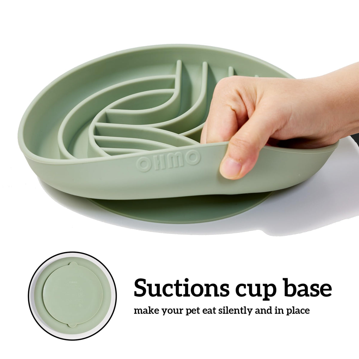 Slow Feeder Dog Bowl (Sage Green)