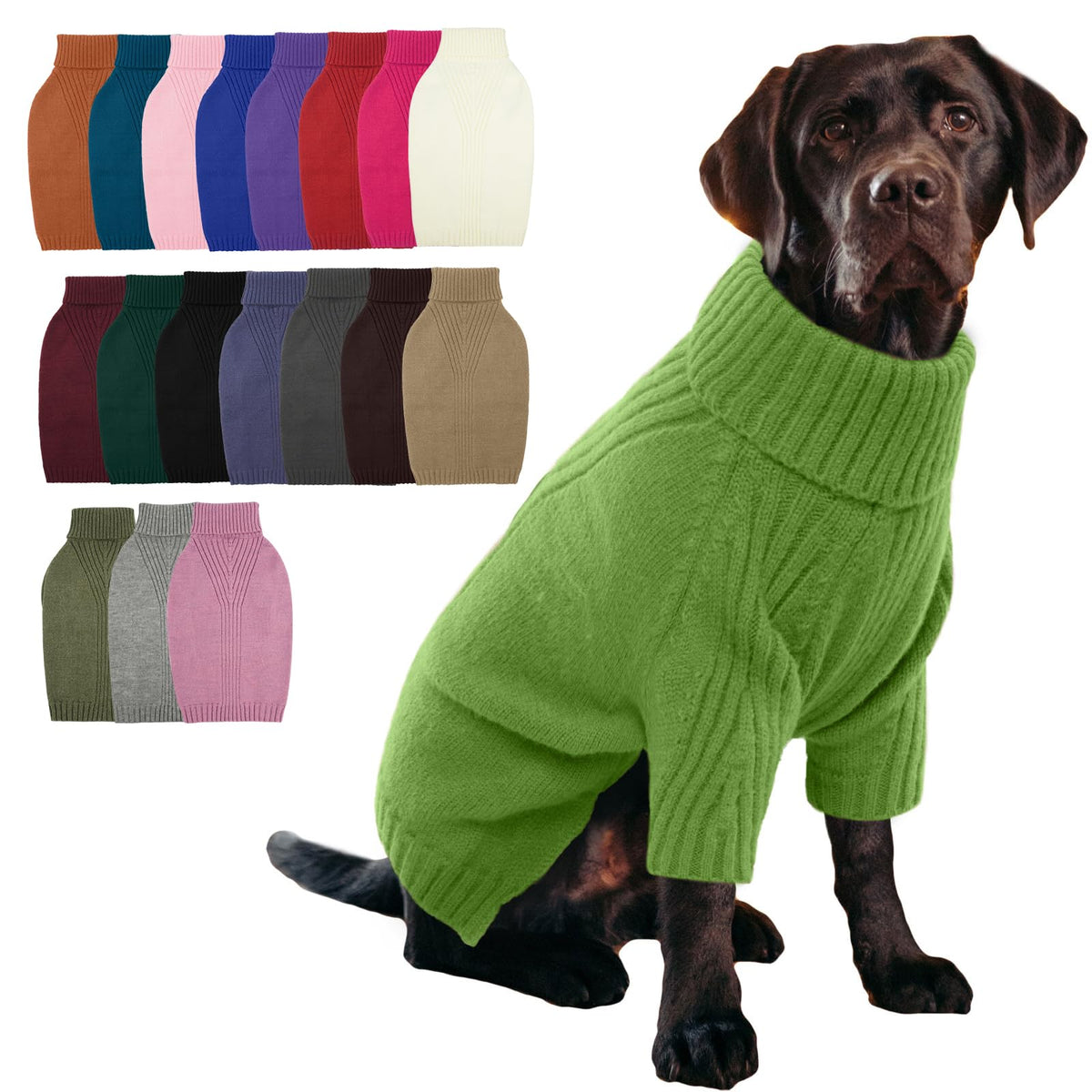 XXL Dog Sweater (Grass Green / XX-Large)