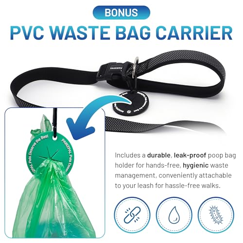 Hands Free Dog Leash (Black / Medium (6–8FT))
