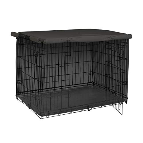 Dog Crate Cover (Black cover. / 42.0"L x 28.0"W x 30.0"H)