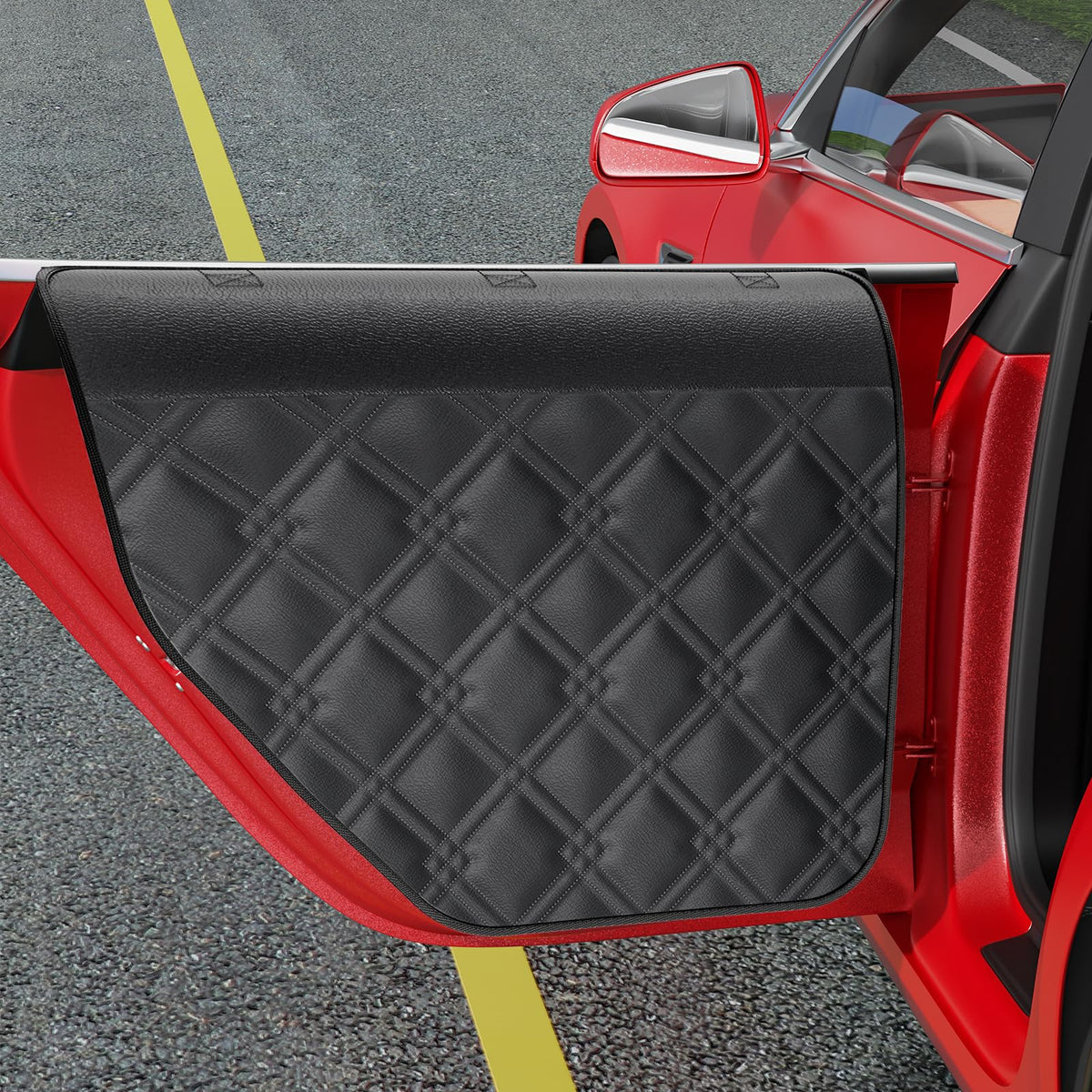 Dog Car Door Protector (Premium PU [Fit for Sedan/Family Car/Small SUV])