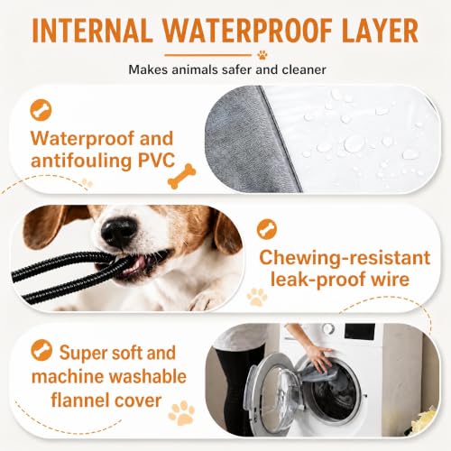 Dog & Cat Heated Bed (28"*18")