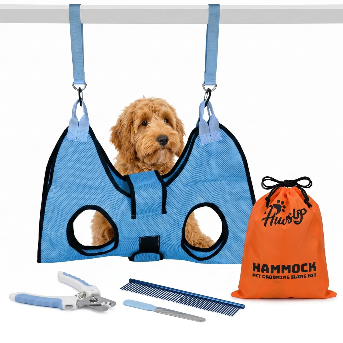 PawsUp Pet Grooming Hammock Kit for Large Dogs