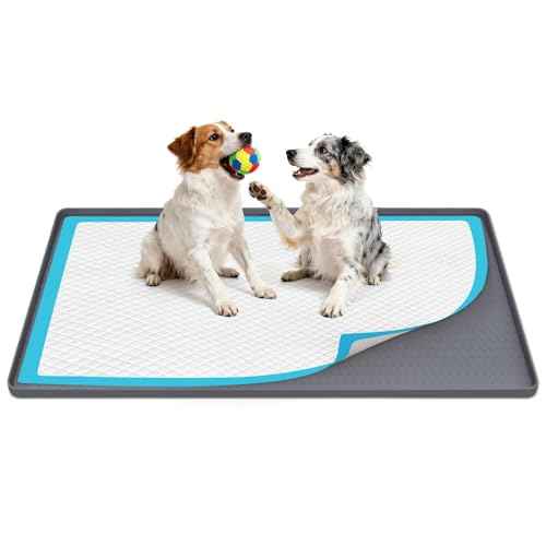 51" x26" Pee Pad Holder for Dogs Lanstics Puppy Pad Holder Grey (51" X26" Grey)