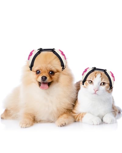 Dog Ear Muffs Noise Protection (White / Medium)
