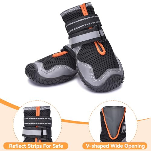 Breathable Dog Boots for Medium Large Dogs