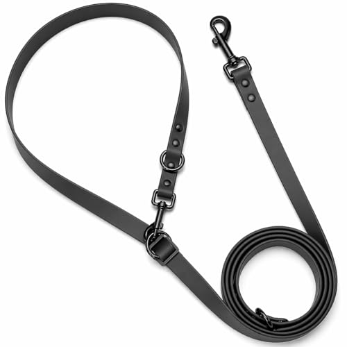 Hands Free Waterproof Dog Leash (Black / 7 FT)