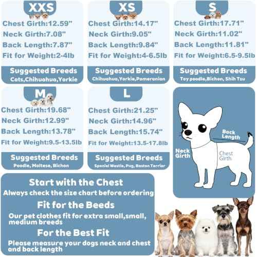 Fleece Dog Pajamas Winter Warm Dog Sweater for Small Dogs Thermal Soft Puppy Pjs Coat Stretchy Jumpsuit Doggie Pet Clothes Outfits Cat Apparel (Steel Blue / Medium)