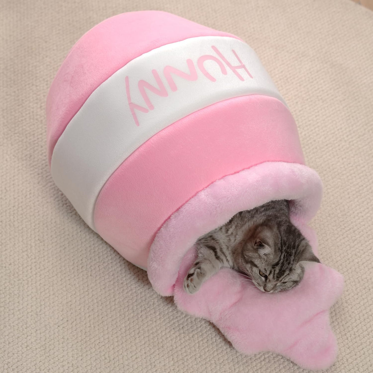 Honey Pot Cat Cave Bed (Pink)