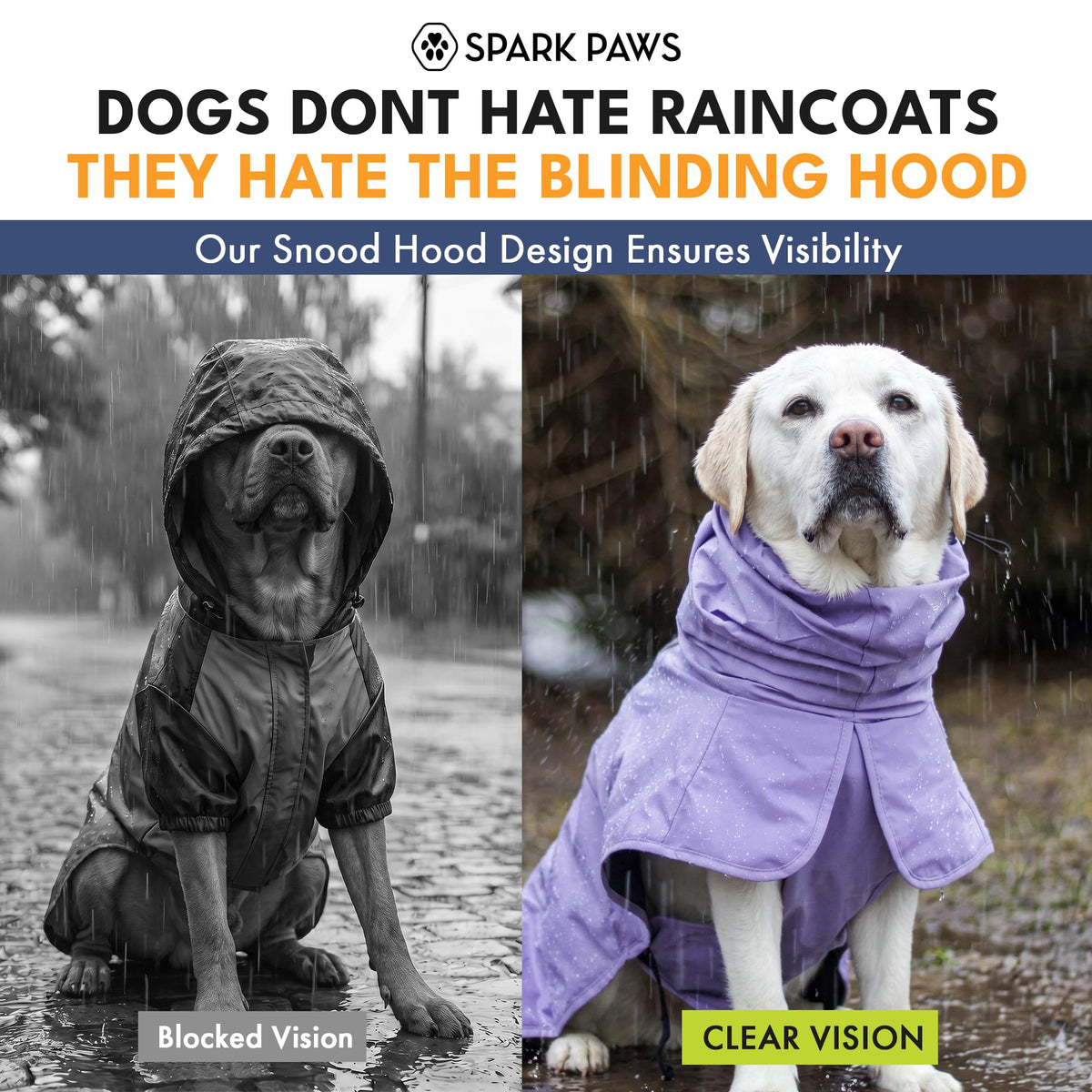 Dog Raincoat Waterproof Rain Jacket w (Purple / 3XL)