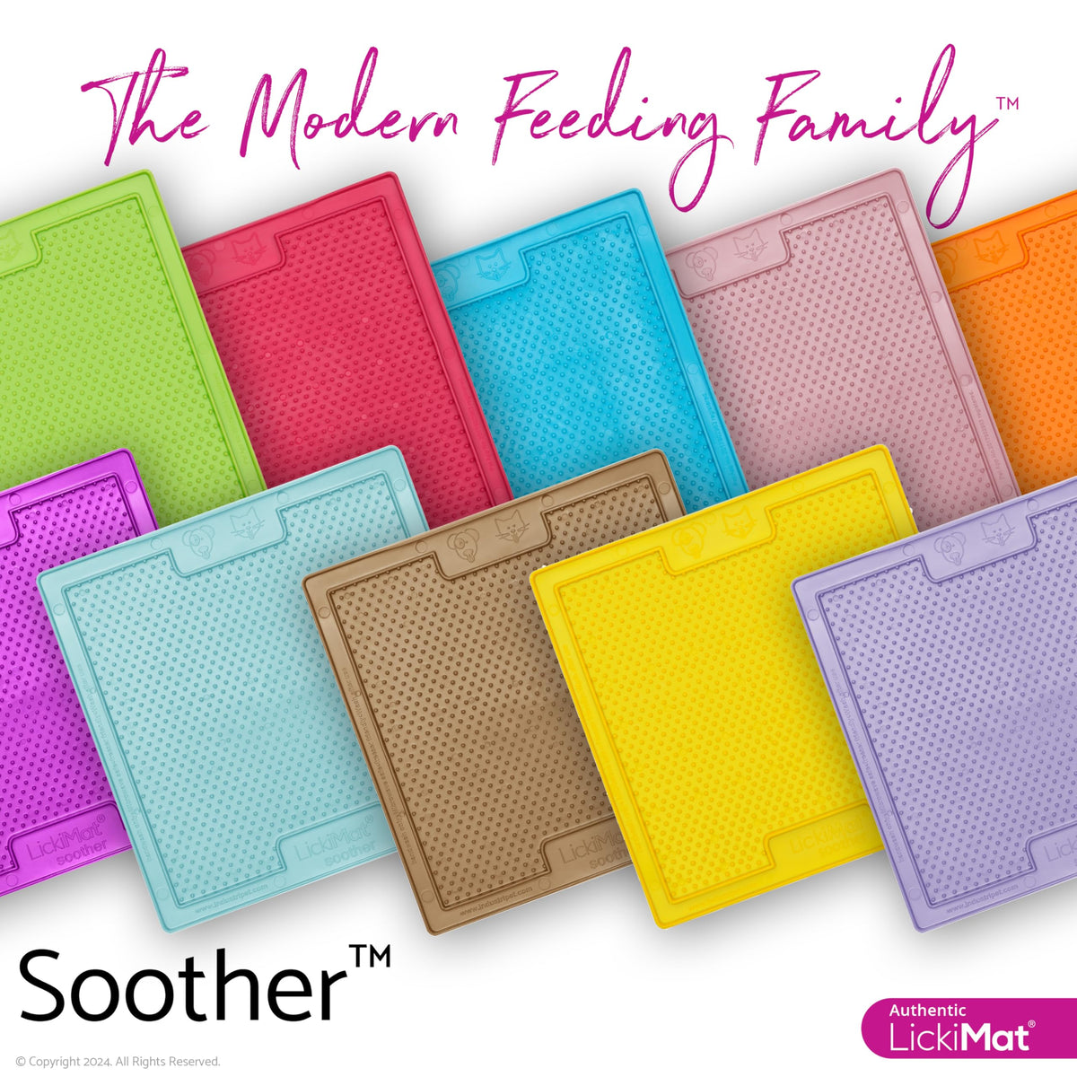 Classic Soother Slow Feeder for Dogs Lick Mat Boredom Anxiety Reducer Perfect for Food Treats Yogurt Liquid Food Peanut Butter Fun Alternative to a Slow Feed Dog Bowl (Green)