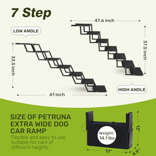 Foldable Dog Steps for Large Truck (7 Steps)