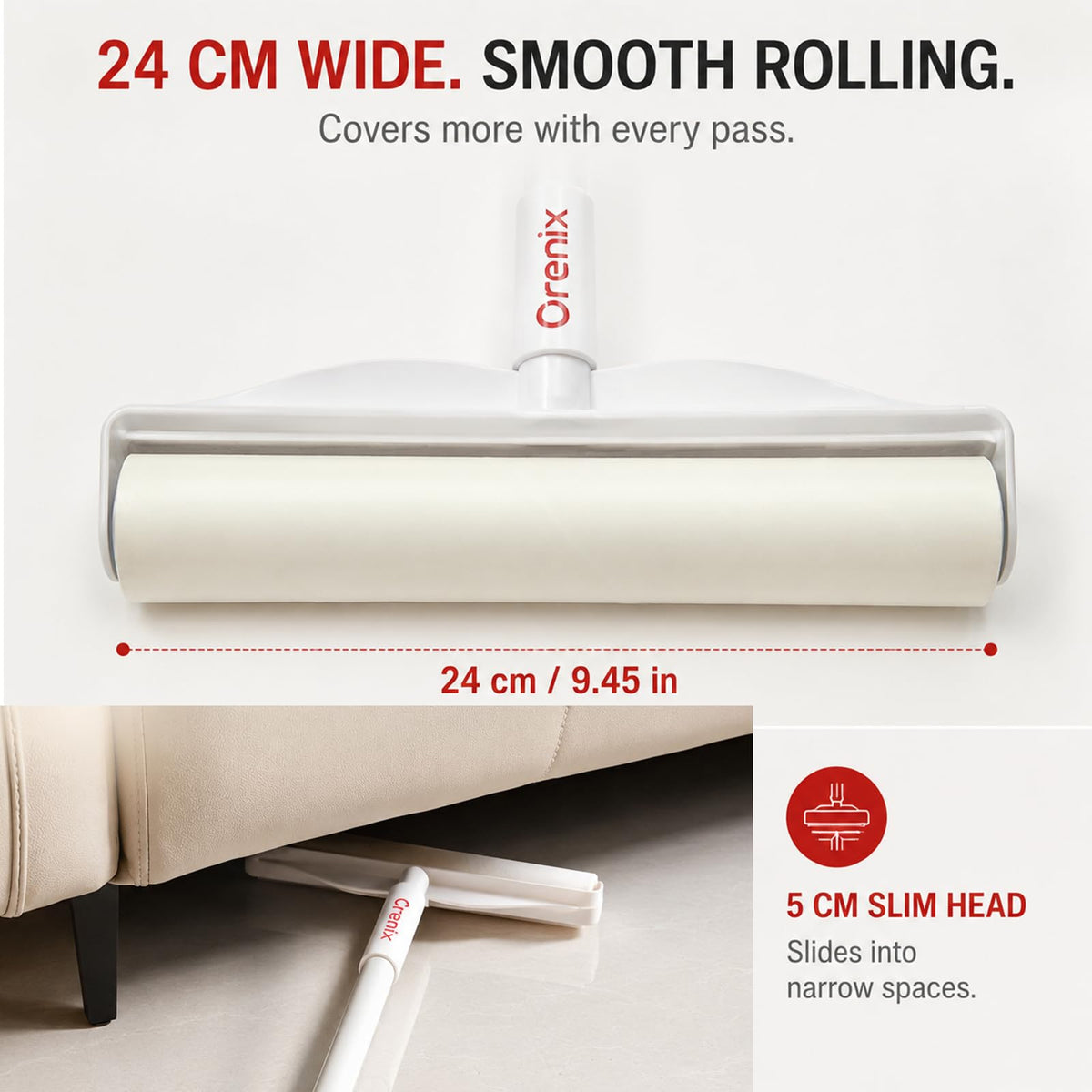 Extra Sticky Large Lint Roller Refills (6 Roll Lint Roller Refills)