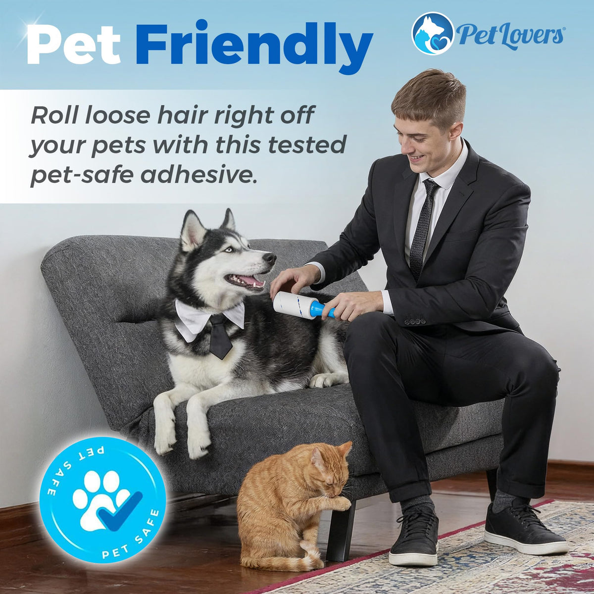 Extra Sticky Lint Roller Value Set 270 Sheets for Pet Hair Removal and Clothes