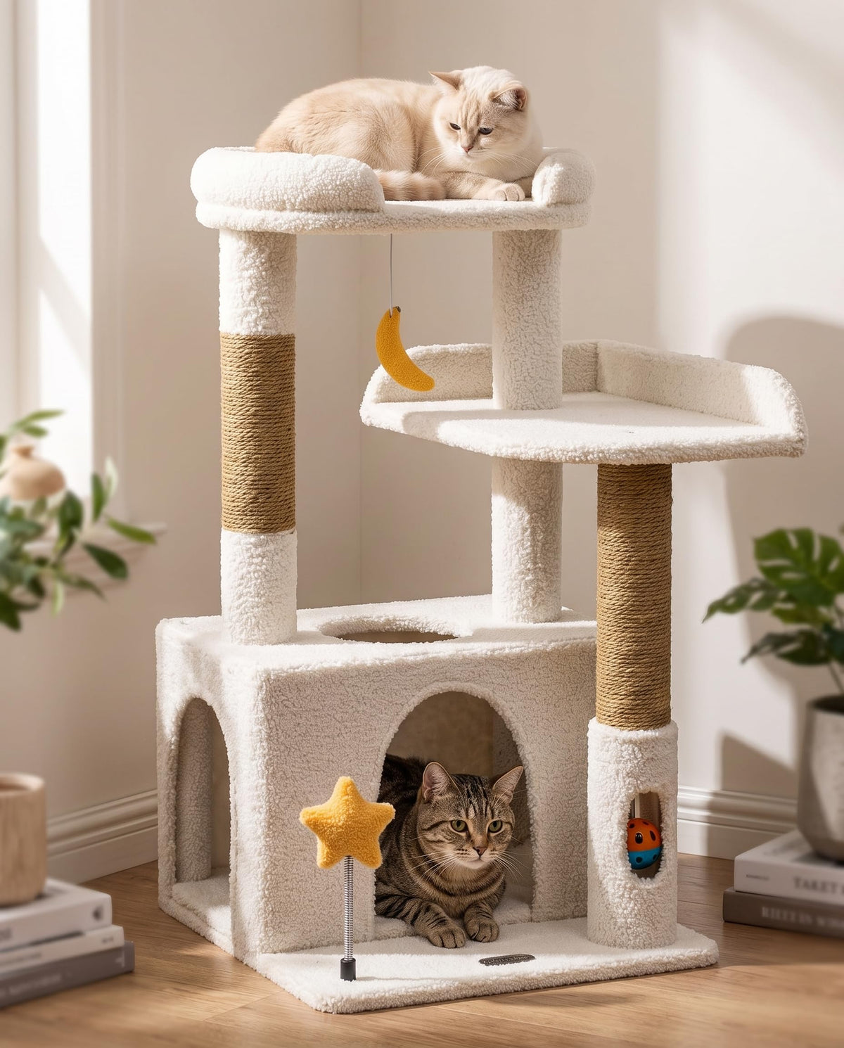 Small Cat Tree for Kittens (Beige / Small 30")