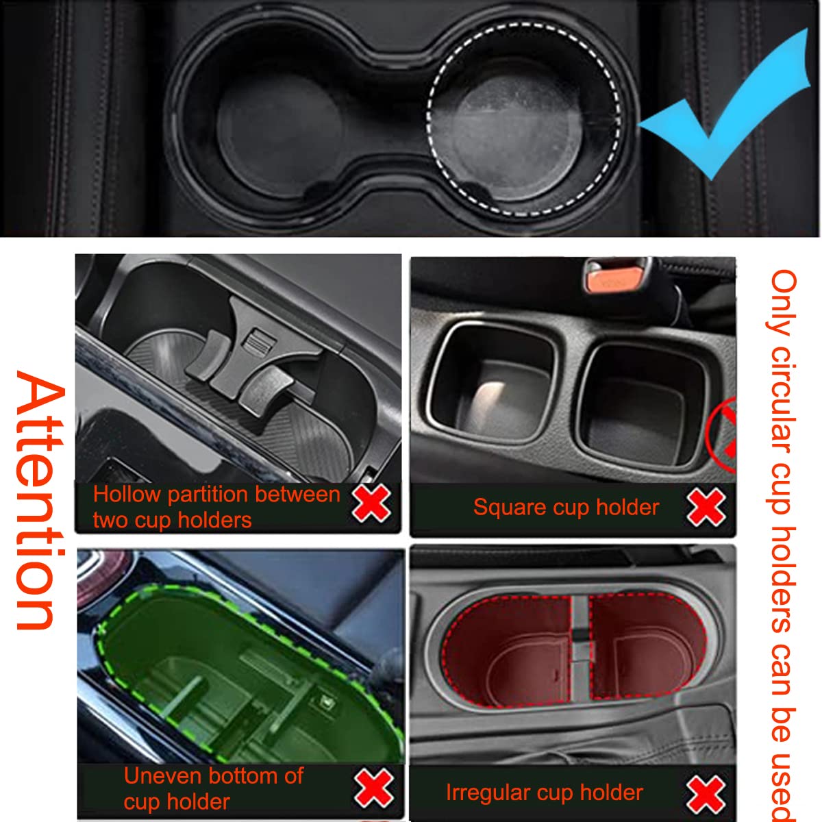 4-in-1 Car Expander with Dual Cup Holder, Phone Holder, 360 Adjustable Base, All Purpose Organizer for Snack Bottles, Drinks (D04)