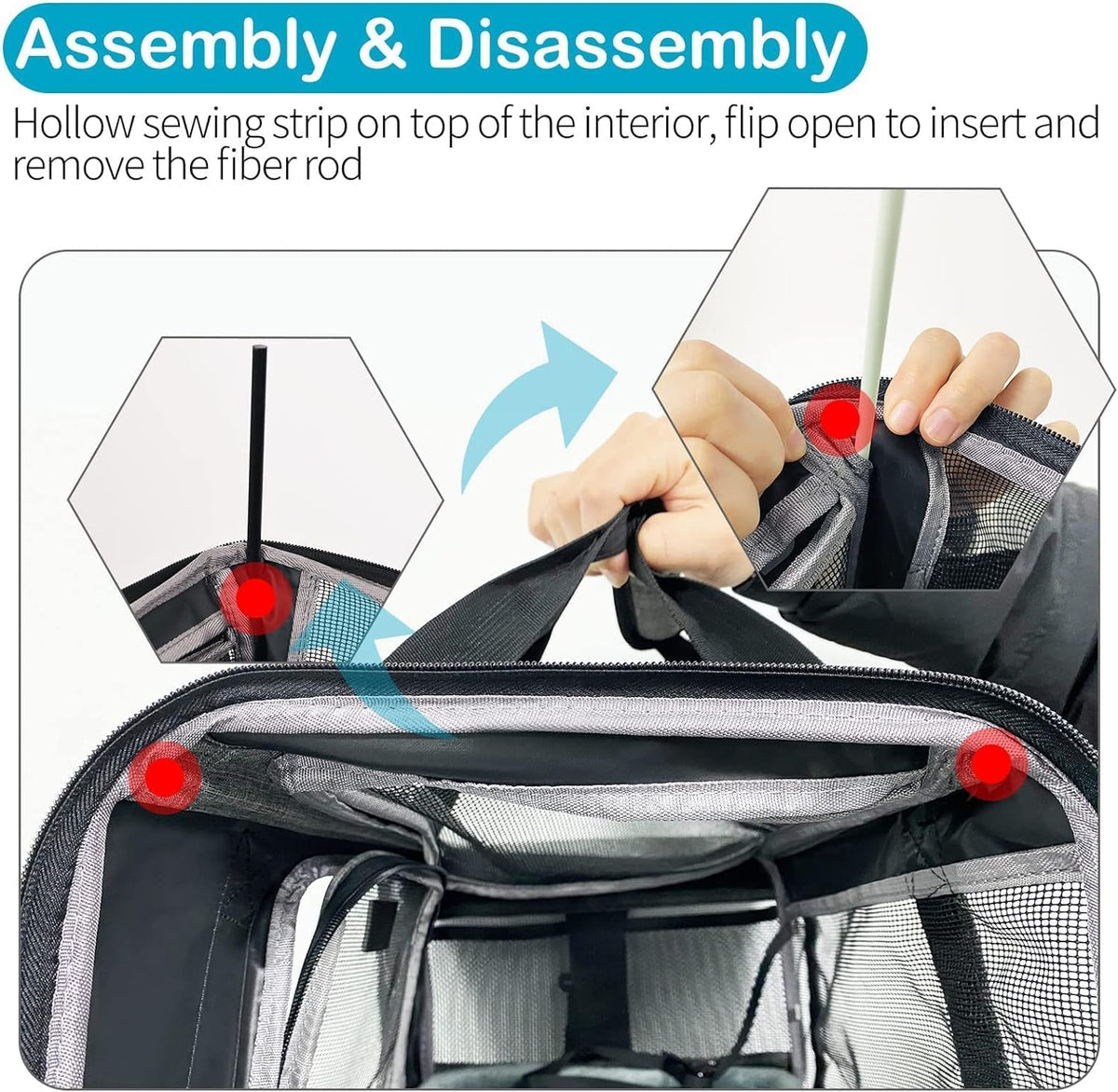 TSA & Airline Approved Soft Pet Carrier for Cats (17.7"L x 11.0"W x 8.3"H / 1.0 Grey)