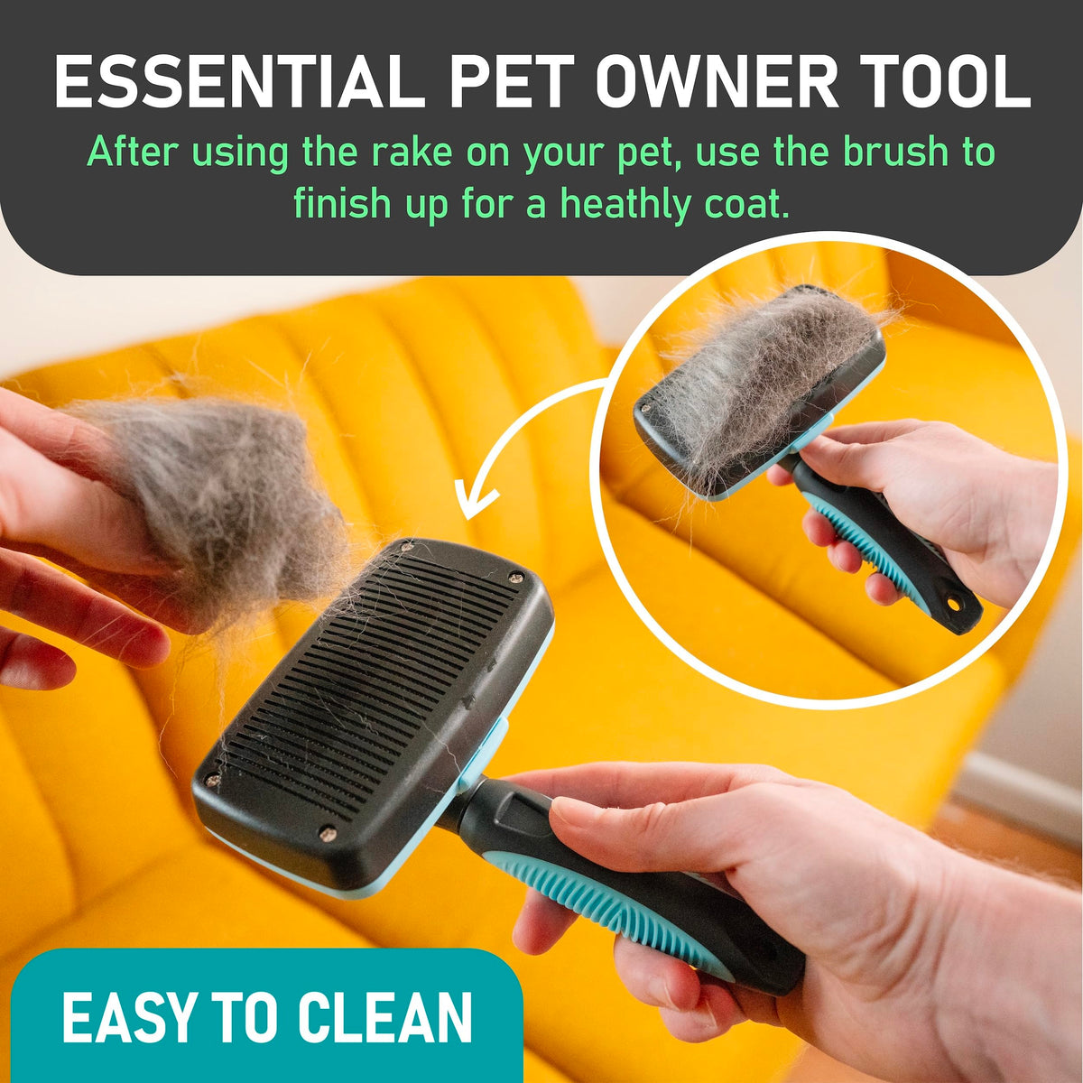 Dog Rake and Brush Set for Shedding (A - Rake & Brush (Best Value) / Large)