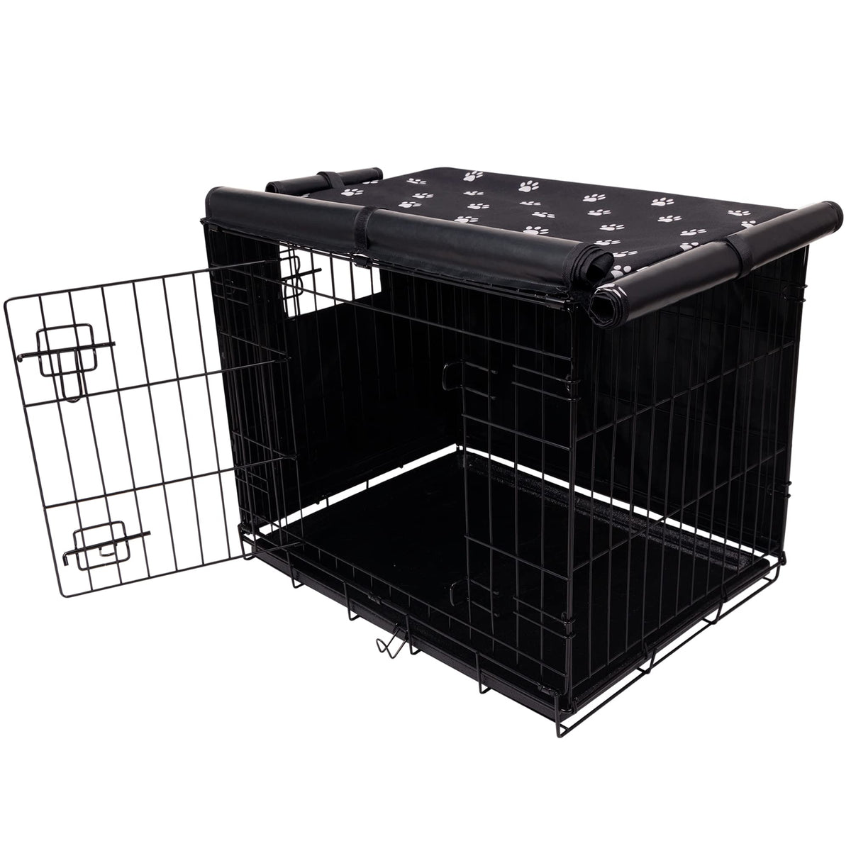 Dog Crate Cover for Wire Cages 24 30 36 42 48 Inch Outdoor Pet Kennel Cover Machine Wash & Dry (24.0"L x 18.0"W x 19.0"H)