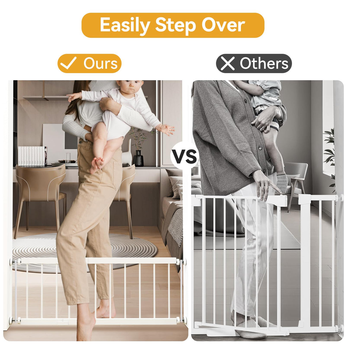 Dog Gate Indoor (18-45''W*14''H / White)