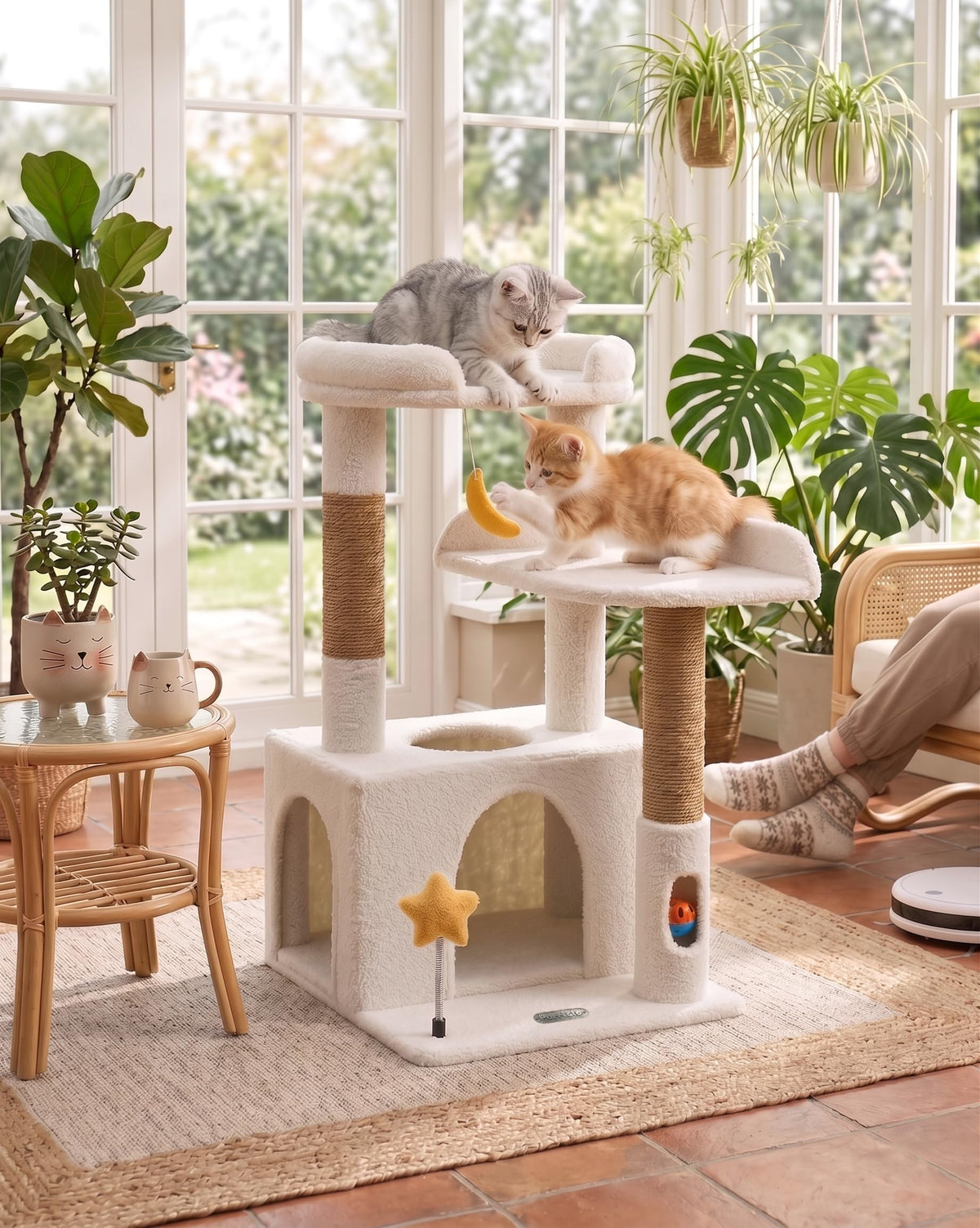 Small Cat Tree for Kittens (Beige / Small 30")