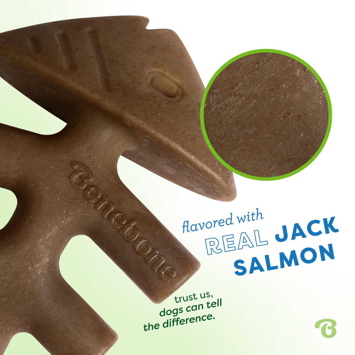 Tiny 2 Pack Fishbone Durable Dog Chew Toys (REAL Jack Salmon / Tiny 2-Pack)