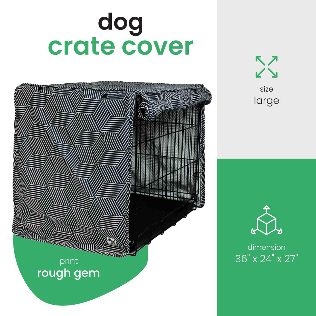 Rough Gem Dog Crate Cover (Rough Gem / 36.0"L x 24.0"W x 27.0"H)