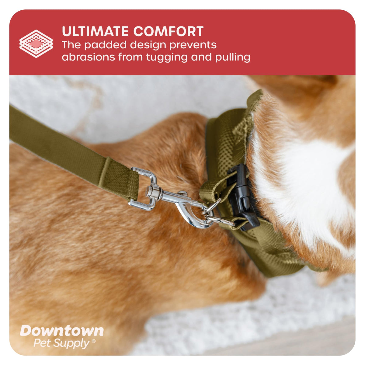 Step in Dog Harness No Pull (X-Large / Hunter Green)