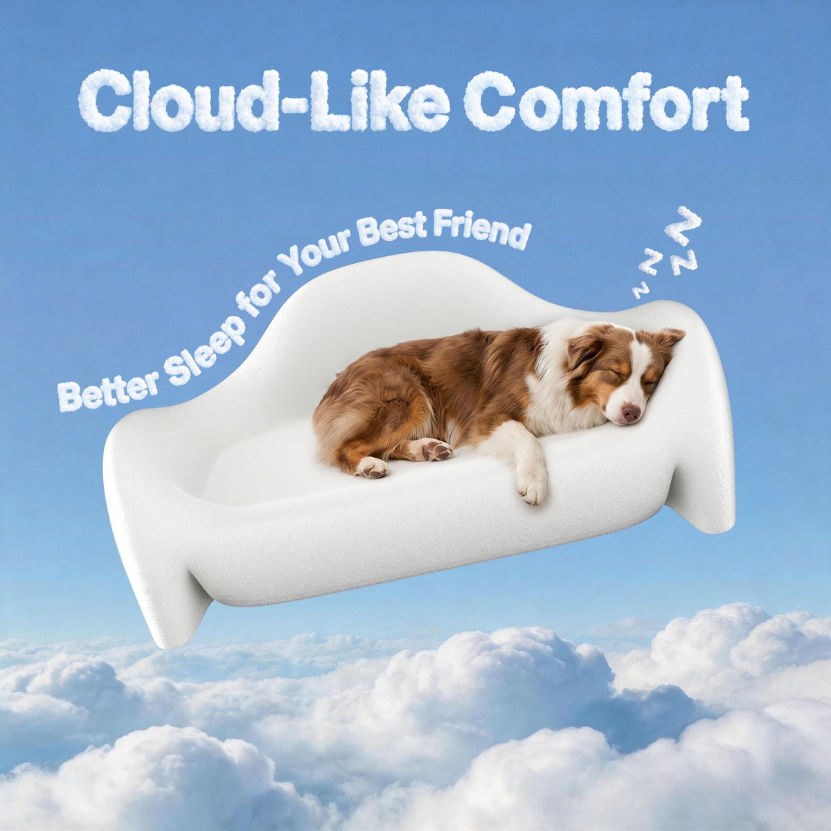 Dog Bed for Large Sized Dog (Leather-Brick Red-Light Gray / 43.6"L x 32"W x 15.6"Th)