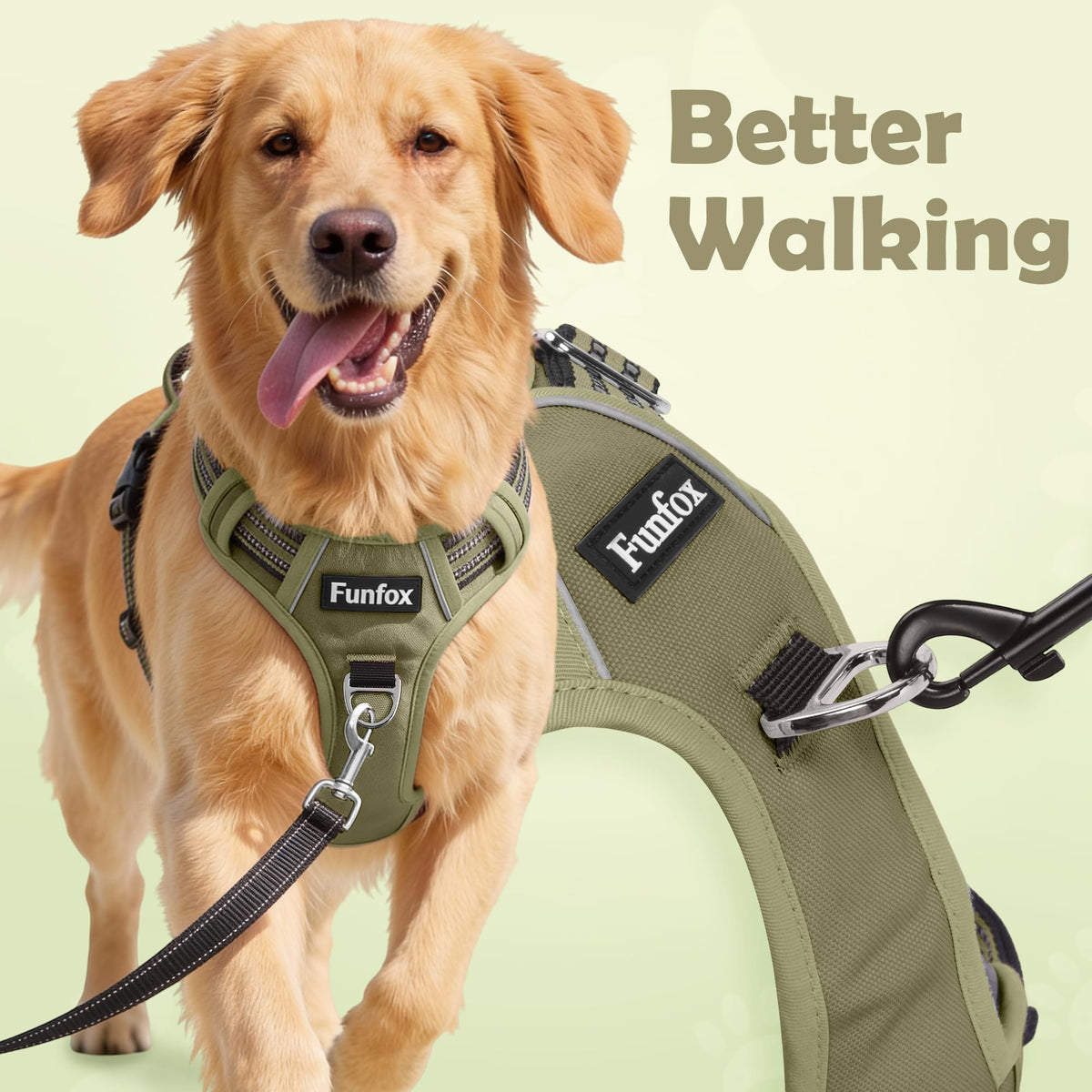 Dog Harness Medium Sized Dog (Army Green / Medium)