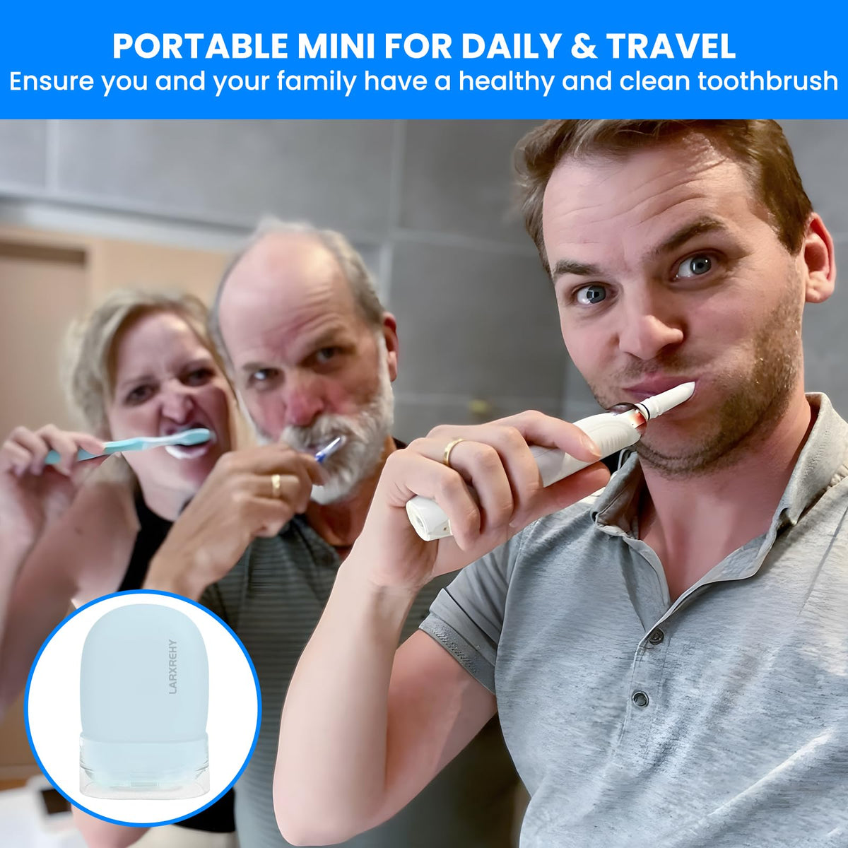Toothbrush Cleaner Case (Blue)