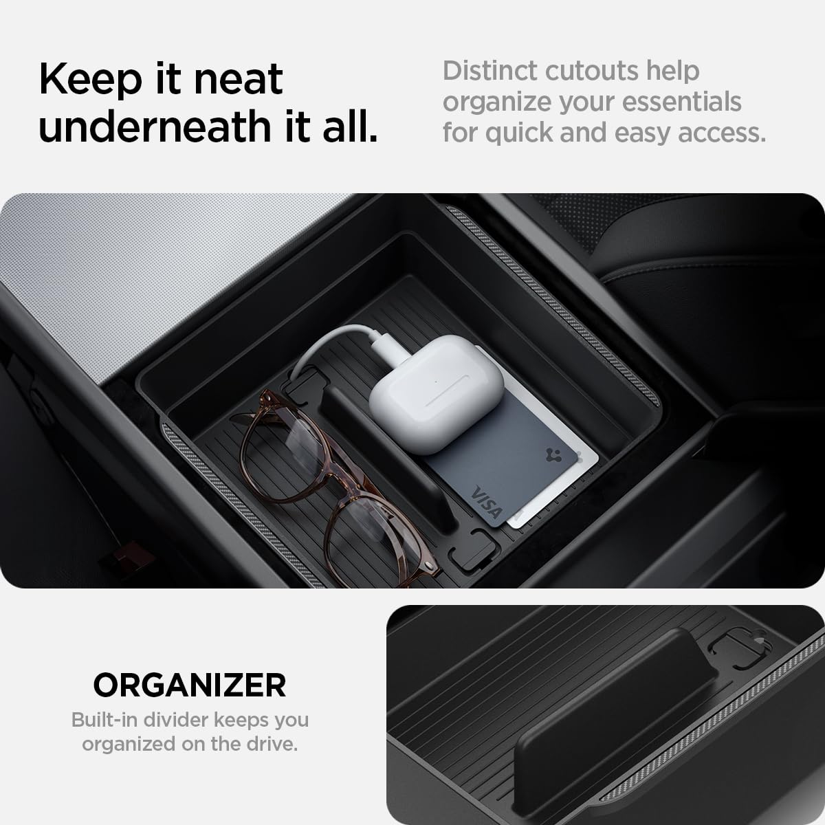 Armrest Console Organizer for Tesla Model Y Juniper & Model Y L (Armrest Console Organizer)