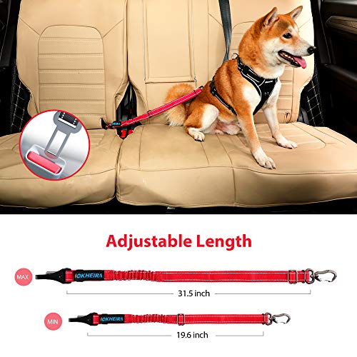 Dog Seatbelt Updated Dog Seat Belt (Fire Red)