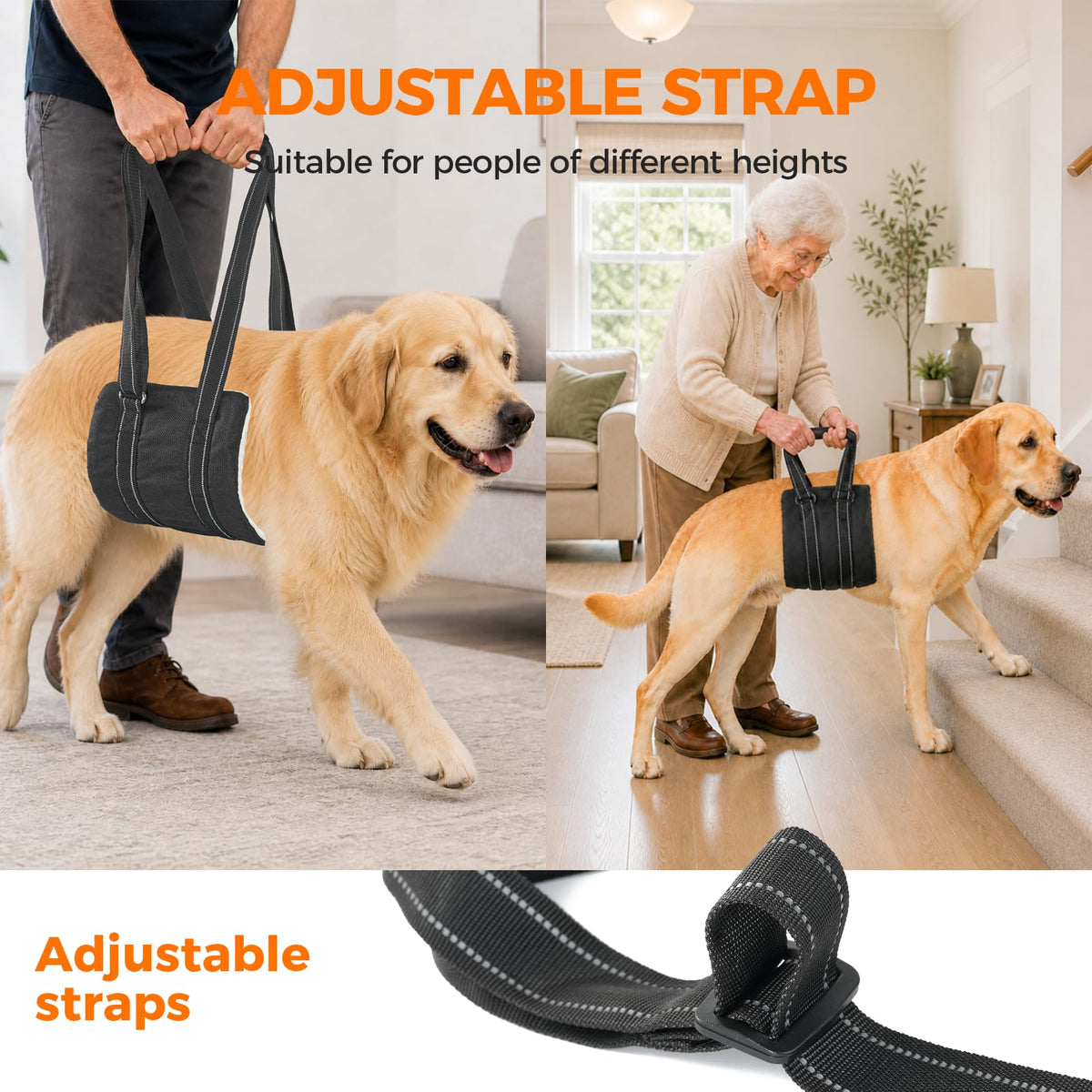 Adjustable Dog Sling for Medium Dogs (Medium)