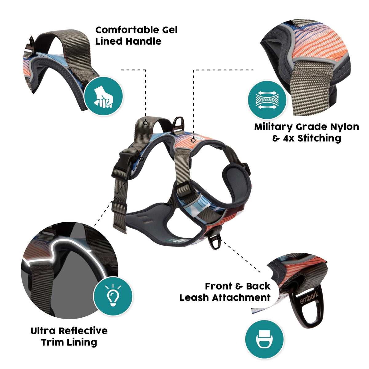 Embark No Pull Dog Harness (S / Santa Monica)