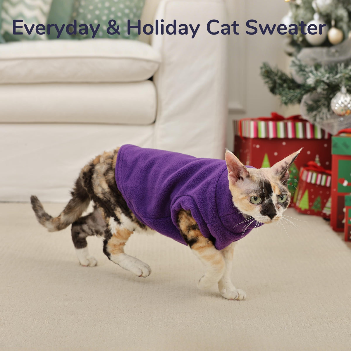 Hairless Cat Clothes (Large / Rose Pink)