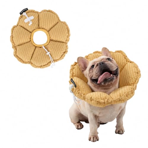 Dog Cone Collar Stress (XL-WideNeck / Yellow)