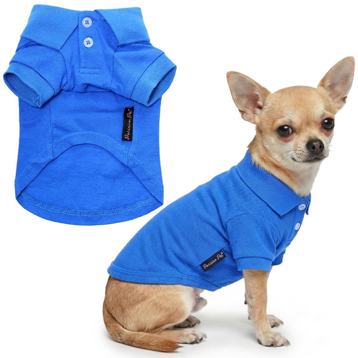 Dog Polo Shirt (S / Blue Polo)