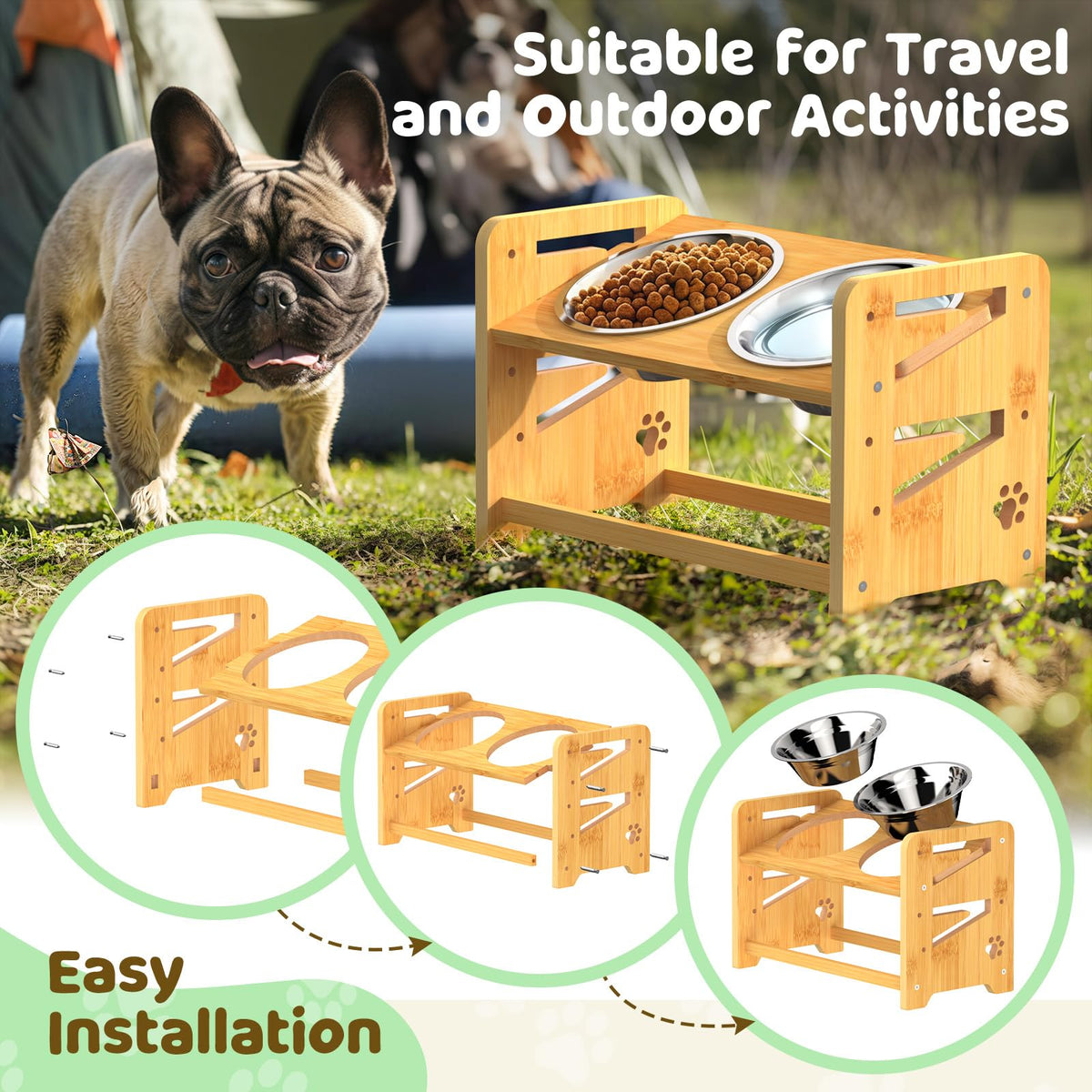 Elevated Dog Bowls (Medium/Small sized dogs)