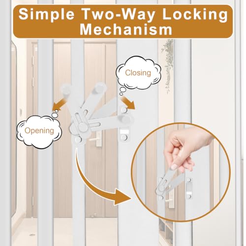 Extra Tall Cat Gate (White / 55"*43")