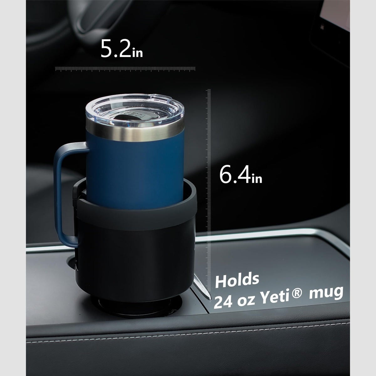 Car Cup Holder Expander for 32 (Black / Medium*1)