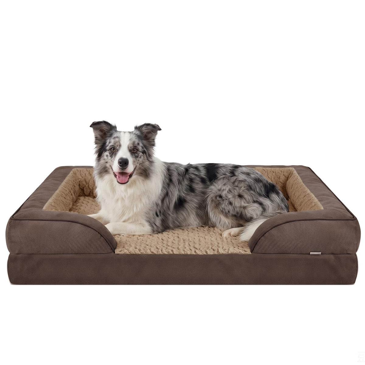 L Plus Orthopedic Dog Bed for Large Dogs (Dark Brown / L- PLUS (38"x 28"x 7"))
