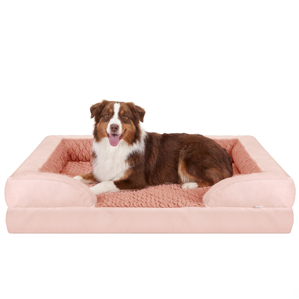 Orthopedic Large Dog Bed (Pink / L (35"x 25"x 6.5"))