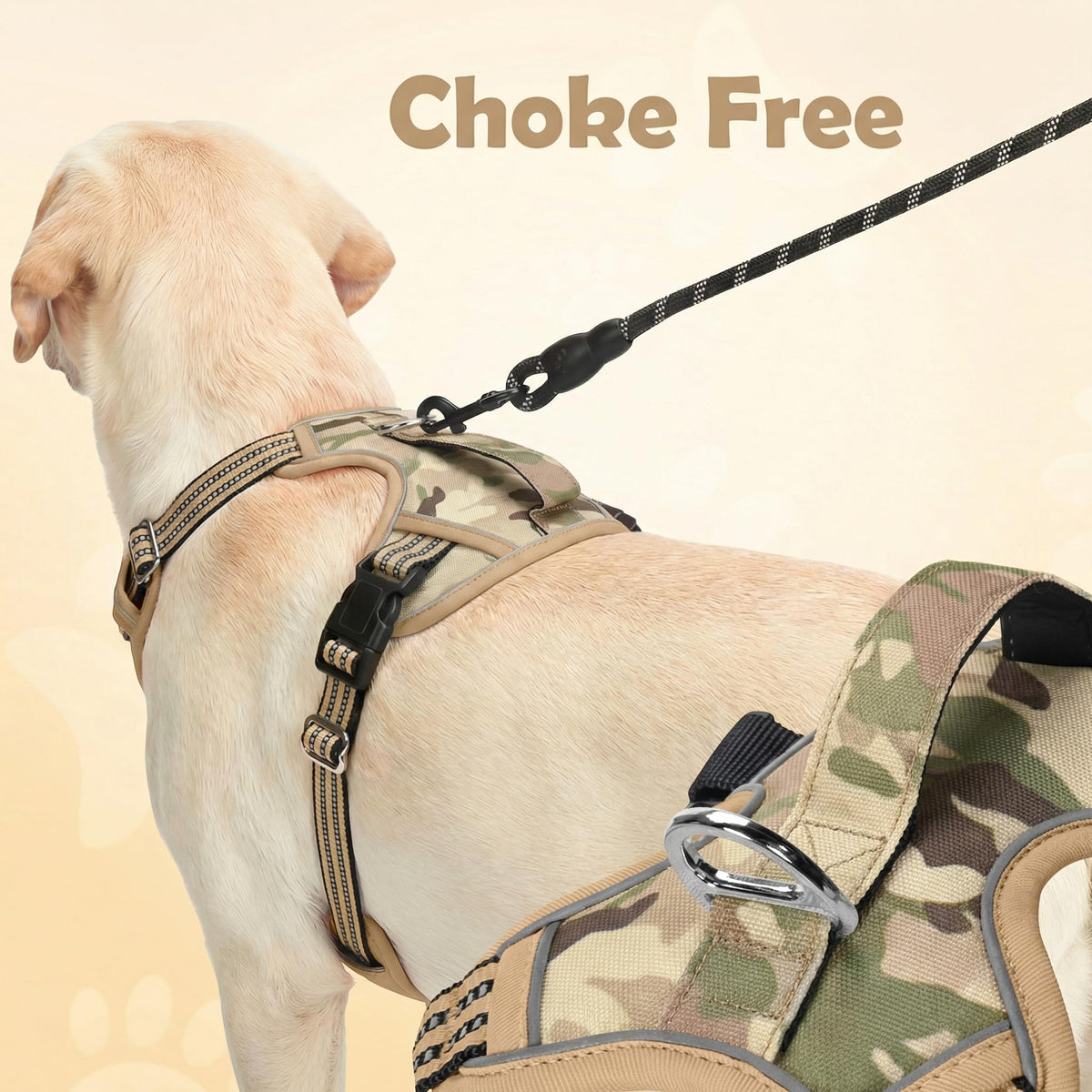 Dog Harness Small Sized Dog (Camo Brown / Small)
