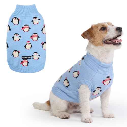 Knit Dog Sweater (Penguins / Medium)