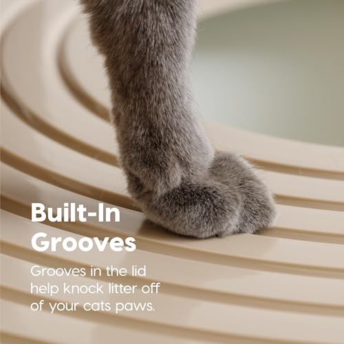Top Entry Cat Litter Box (Top Entry / Biege)